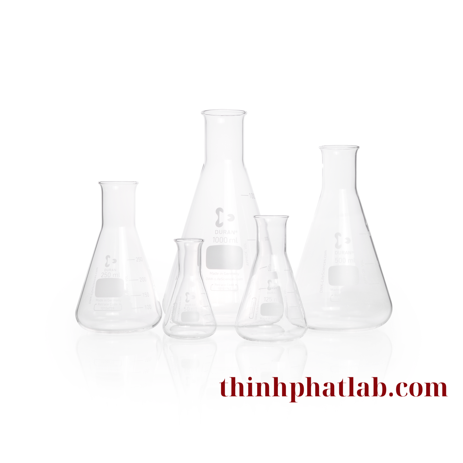 Bình tam giác cổ rộng Duran - DWK Life Sciences