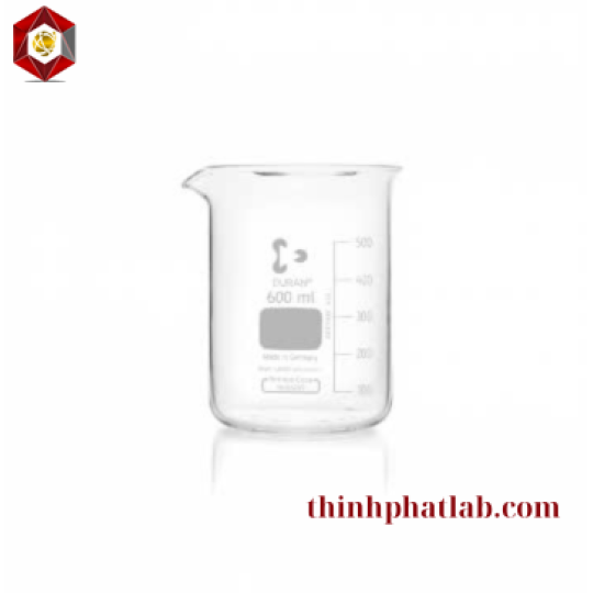 Cốc đốt thủy tinh thấp thành có mỏ Schott Duran - DWK Life Sciences