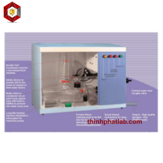 Máy cất nước một lần 8 lít/ giờ, model Distil-On 8S, BHANU - Ấn Độ
