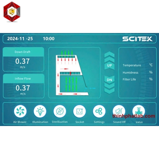 Tủ an toàn sinh học cấp 2 A2, Scitek